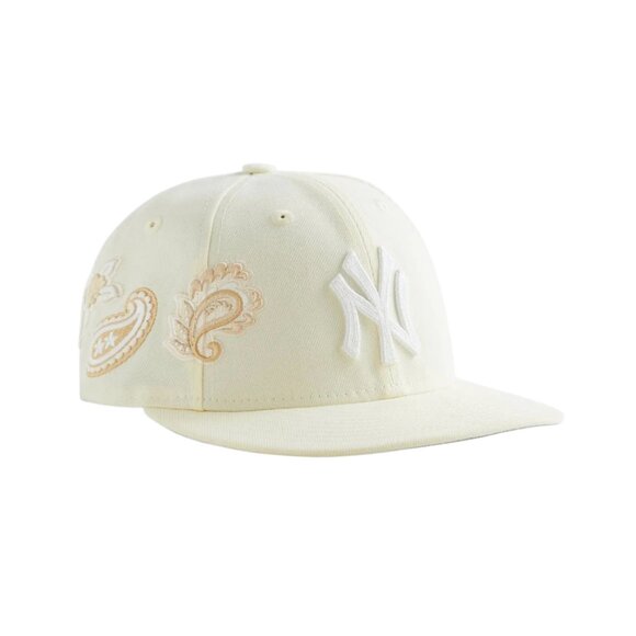 NWT Kith & New Era NY Yankees Hat Paisley 59FIFTY Low Profile 7 1/4 Sandrift NEW main image 11